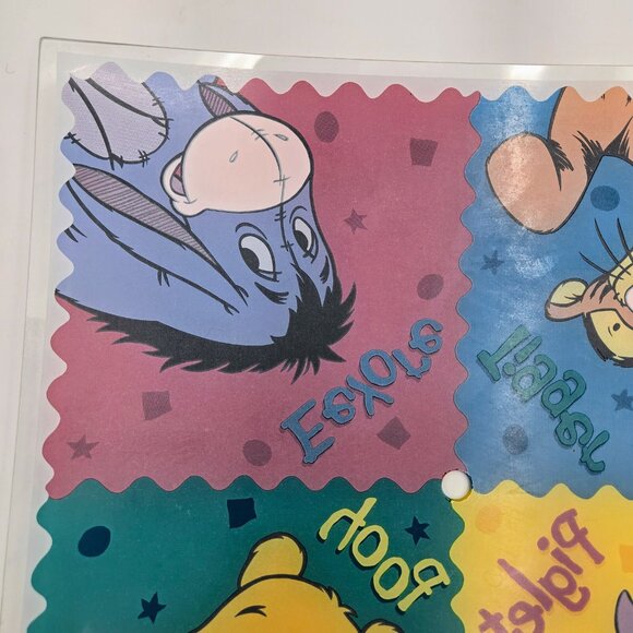 Winnie The Pooh & Friends Vintage Walt Disney Glass Ceiling Light Cover Shade - Picture 8 of 14